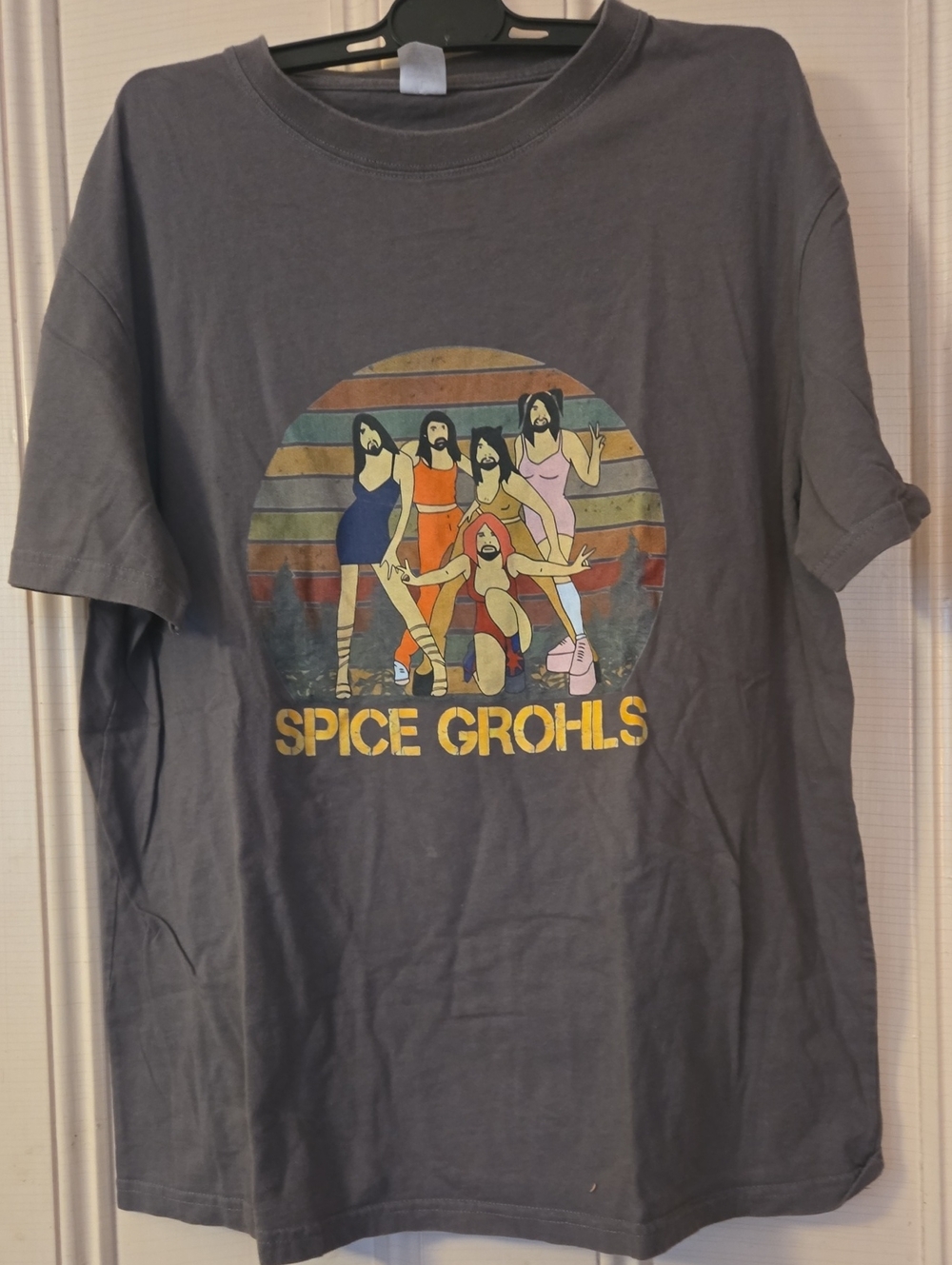 Spice Grohls Graphic Tee - Charcoal Gray